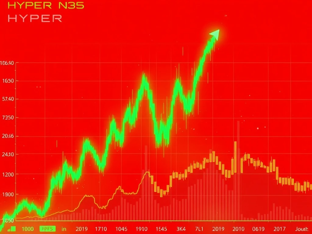 HYPER cryptocurrency dramatic price surge chart showing extreme volatility patterns