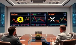 Corporate digital asset strategy showing Bitcoin and XRP investment analysis for long-term growth