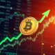 ICP cryptocurrency token surging on volatile market graph with percentage gains
