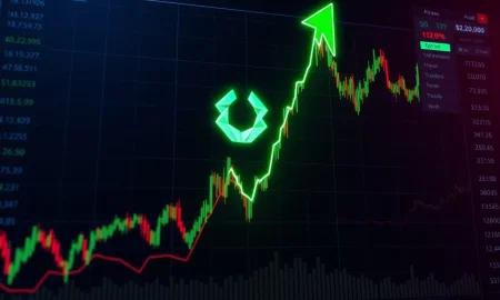 ICX cryptocurrency price chart showing dramatic 168% surge amid market volatility