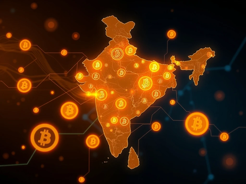 India leading global crypto adoption with digital currency flows across the subcontinent
