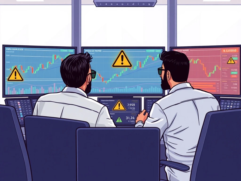 Indian regulators monitoring crypto derivatives trading with high leverage warning indicators