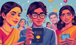 Indian users creatively engaging with Nano Banana AI image generation technology