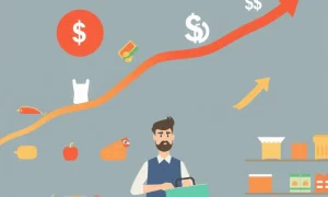 Inflation crisis showing rising consumer prices and economic pressure on household budgets