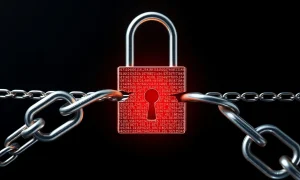 Insight Partners ransomware attack security breach illustration showing compromised digital data