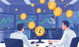 Institutional investors analyzing explosive altcoins growth opportunities alongside Bitcoin custody services