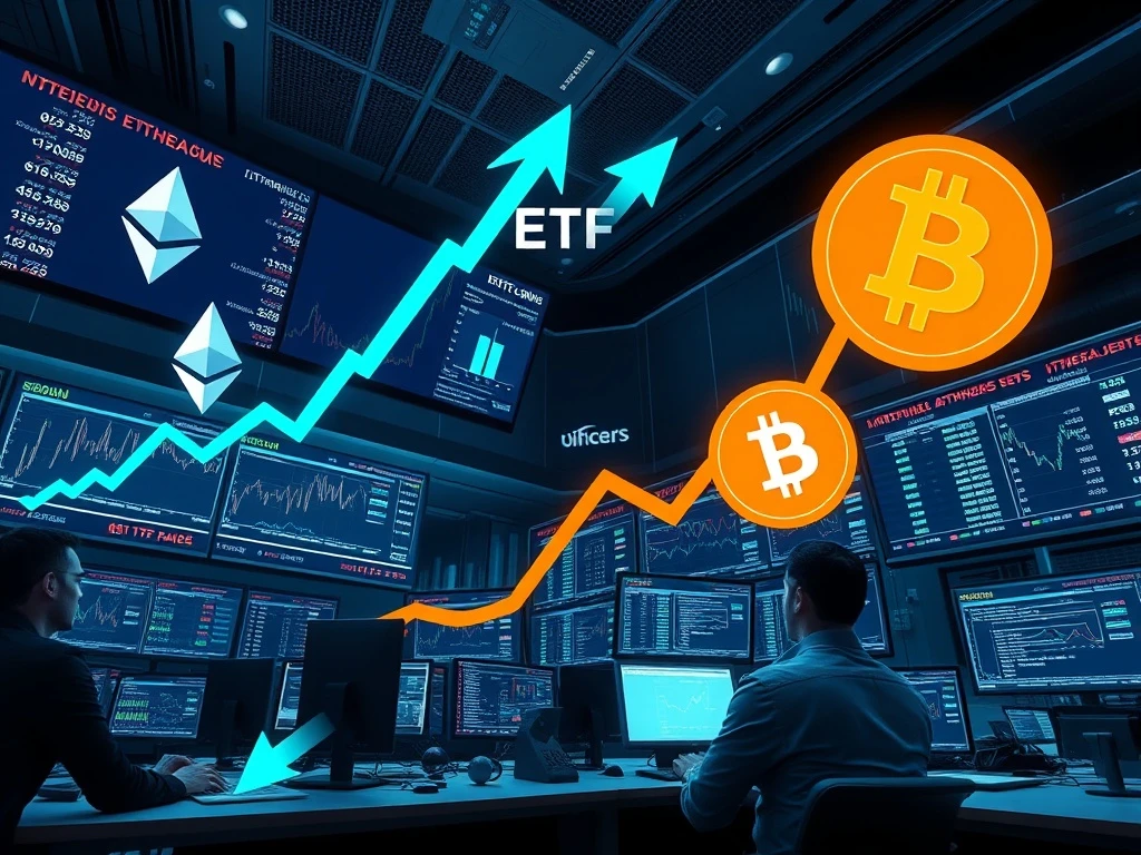 Strategic institutional crypto allocation shift showing Ethereum dominance over Bitcoin in 2025 market rotation