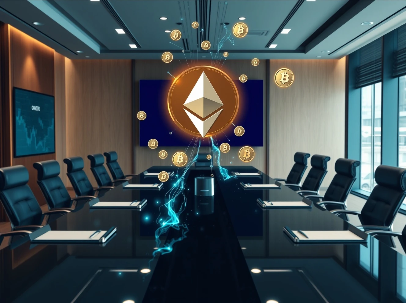 Institutional Ethereum acquisition battle between major financial firms for market control