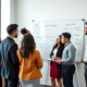 Team collaborating on internal talent development strategies for business growth