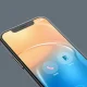 iPhone displaying iOS 26 Liquid Glass interface with translucent design elements