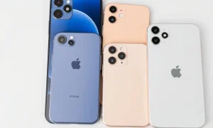 Complete iPhone 17 lineup comparison showing all four models with different colors and sizes