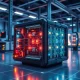 IQM quantum computing processor with advanced qubit technology in research lab setting