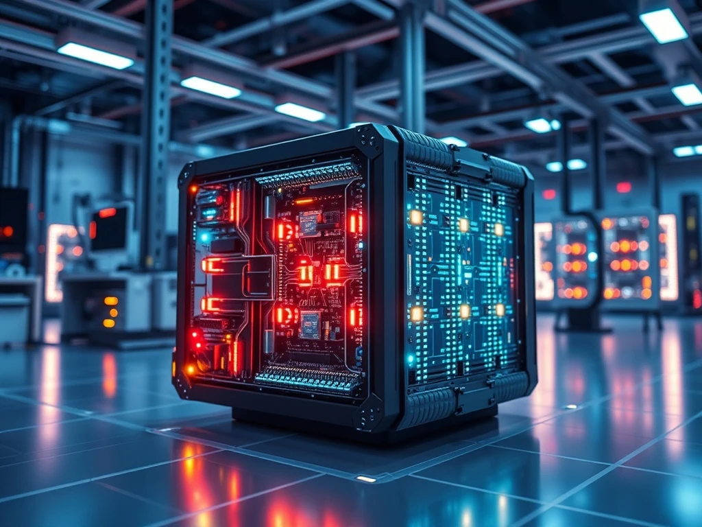 IQM quantum computing processor with advanced qubit technology in research lab setting