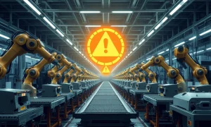 Jaguar Land Rover factory halted due to devastating cyberattack showing empty production lines