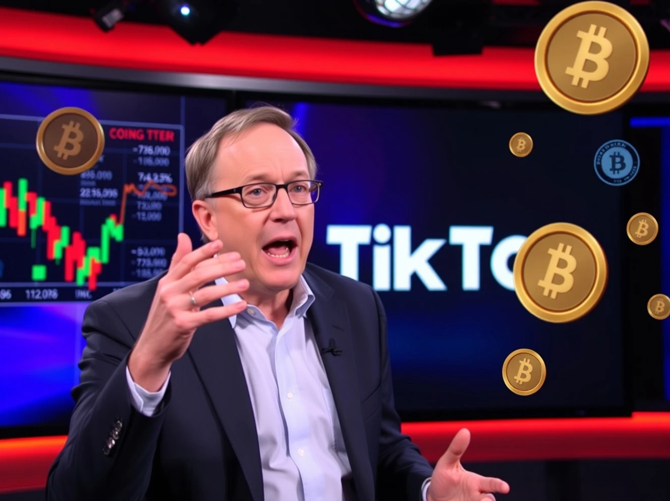Jim Cramer delivering critical TikTok investment warning about cryptocurrency risks