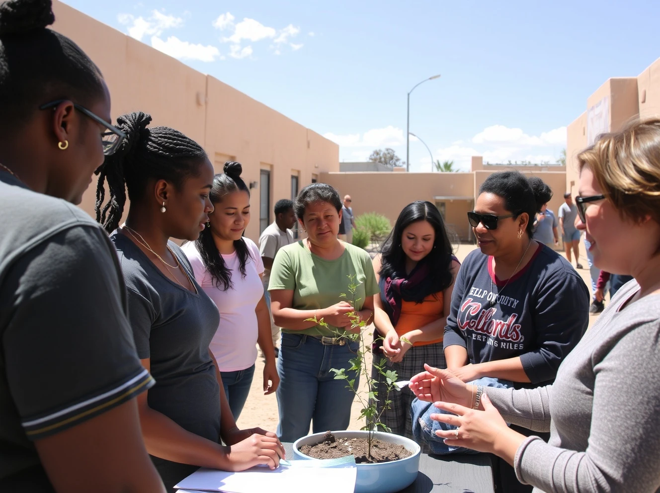 Jimmie Rae Gordon leading community development workshop in New Mexico