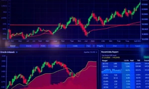 Market analysis showing stock performance after positive jobs report data