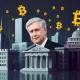 JPMorgan CEO Jamie Dimon discussing stablecoins integration with traditional banking systems