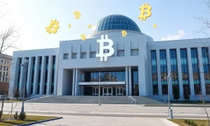Kazakhstan government building showcasing national cryptocurrency reserve initiative for financial sovereignty
