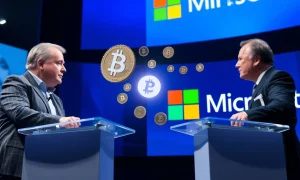 Kevin O'Leary debating Microsoft on cryptocurrency regulation policy differences