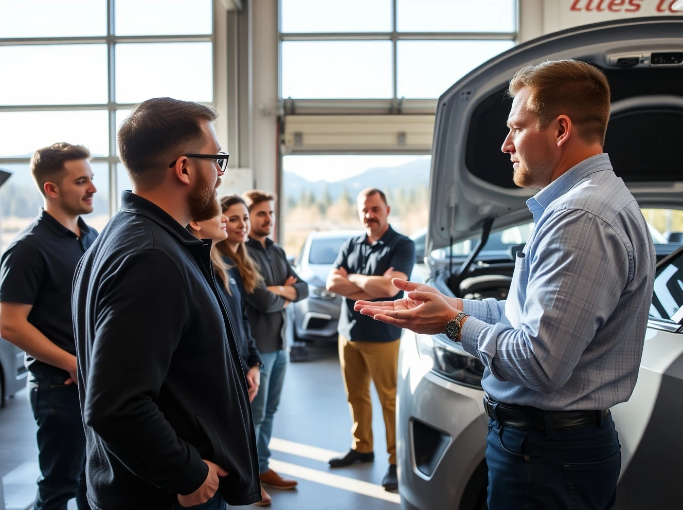 Kevin Paul Dodd demonstrating automotive business success through hands-on leadership in modern repair facility