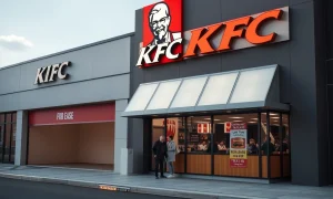 KFC restaurant expansion strategy during industry consolidation with competitor closures