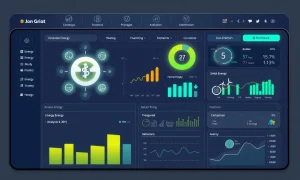 Kraken platform dashboard managing renewable energy grid with AI technology