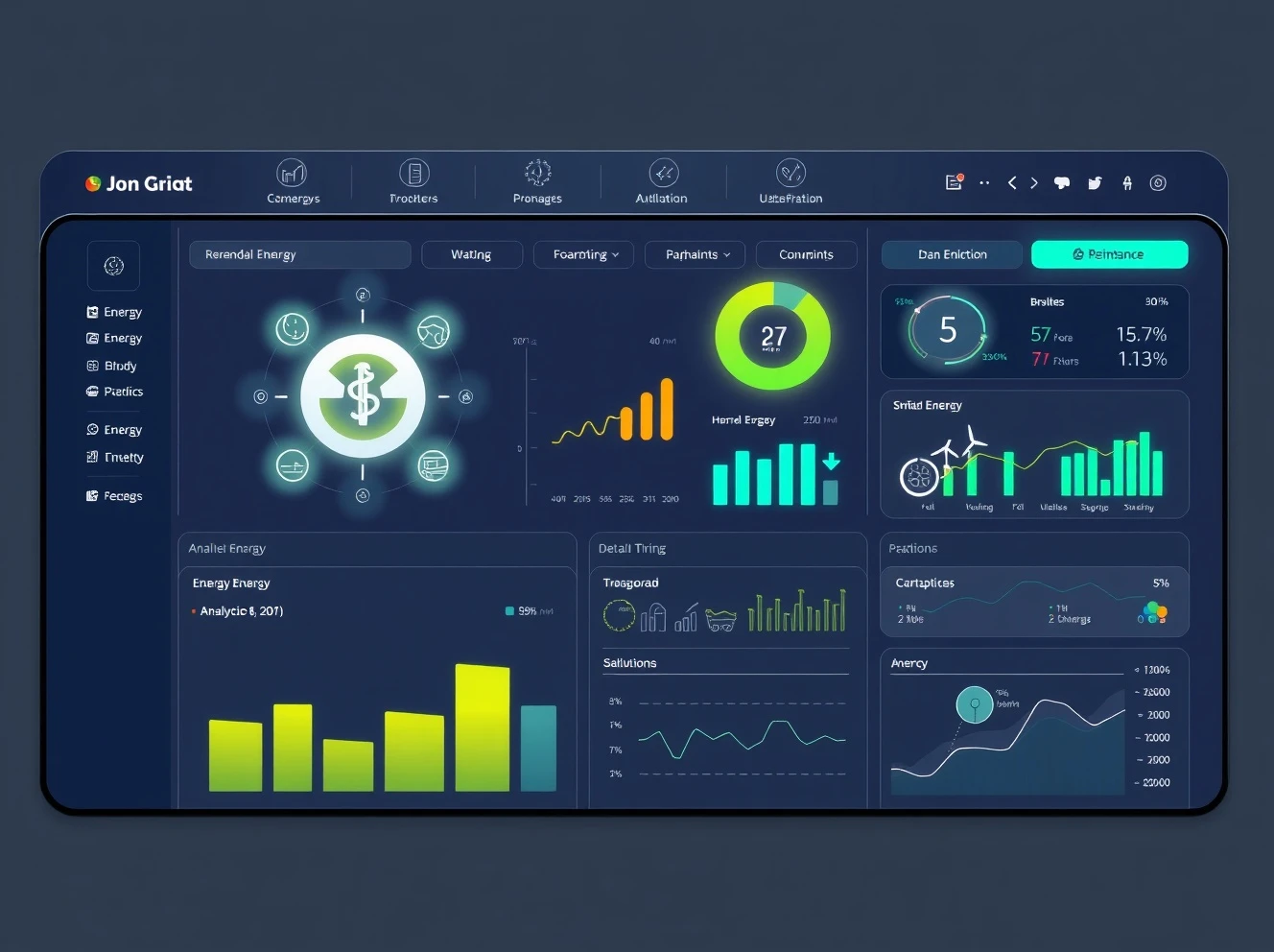 Kraken platform dashboard managing renewable energy grid with AI technology