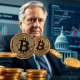 Larry Summers analyzing stablecoins impact on US Treasury market with financial charts