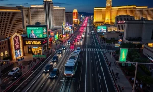 Las Vegas Strip transportation system reducing traffic congestion with free service