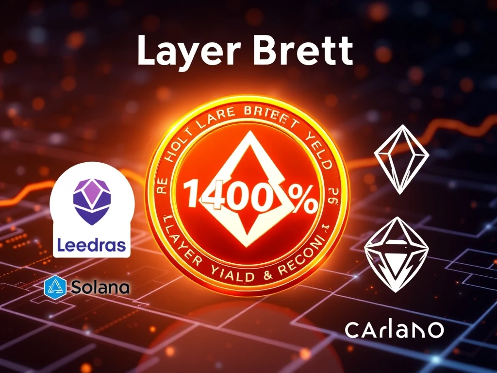 Layer Brett token challenging major cryptocurrencies with high staking yields