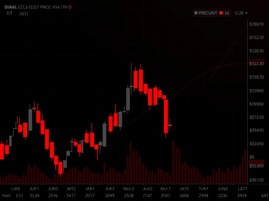 LAZIO cryptocurrency price collapse showing dramatic 289% drop in trading chart