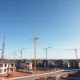 Lennar housing market optimism shown through active construction site with new homes being built