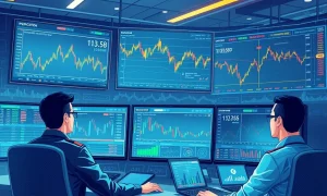 Institutional leveraged crypto positioning analysis showing risk management dashboards and futures market data