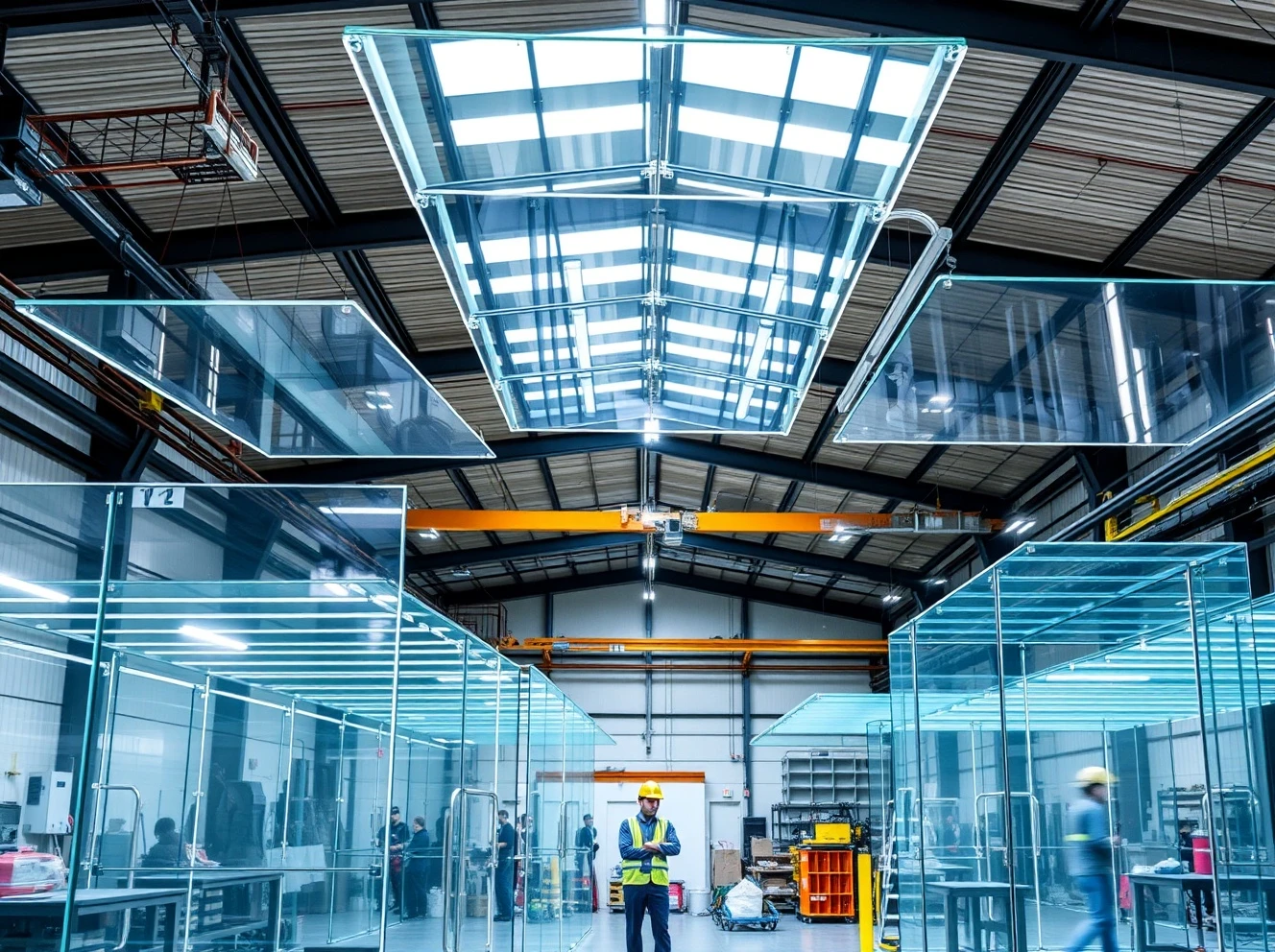LEXAN polycarbonate sheets used in industrial safety shields and transparent barriers