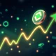Chainlink LINK token demonstrating explosive surge on technical analysis chart with bullish indicators