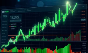 Litecoin price chart showing strong bullish momentum with technical indicators