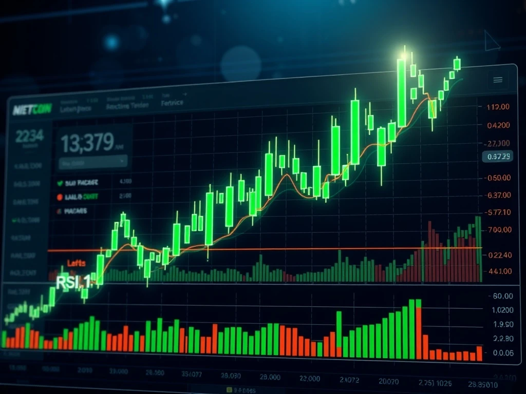 Litecoin price chart showing strong bullish momentum with technical indicators