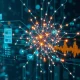 LLMs unstructured data processing through AI neural networks analyzing multiple information streams