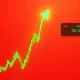 LPT cryptocurrency price chart showing dramatic 31% surge with technical indicators analysis