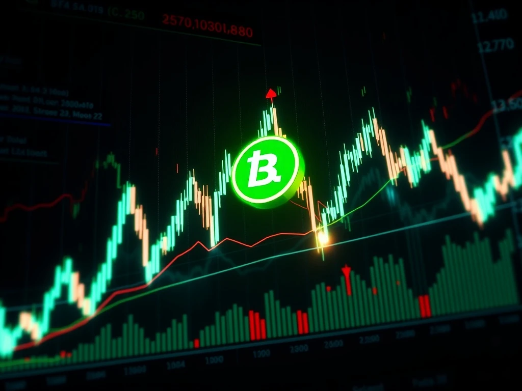 LRC volatility chart showing dramatic price surge and technical indicators for cryptocurrency trading