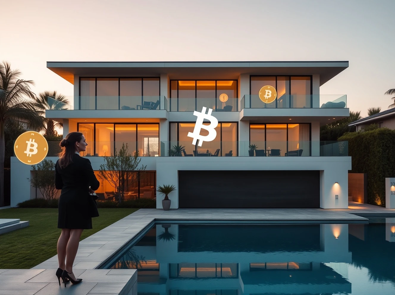 Lucy Guo billionaire's luxurious Los Angeles mansion representing crypto success
