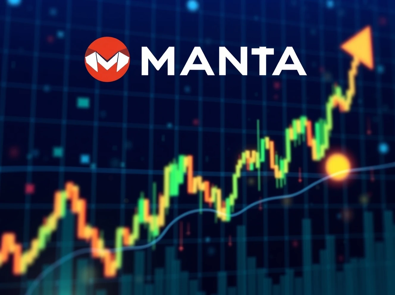 MANTA cryptocurrency dramatic price surge and crash analysis chart showing extreme volatility