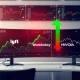 Market movers analysis showing Lyft stock surge and Nvidia decline on financial dashboard