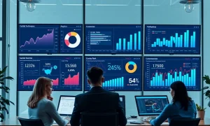 Effective marketing strategies for competitive online businesses showing data analytics and digital campaign performance