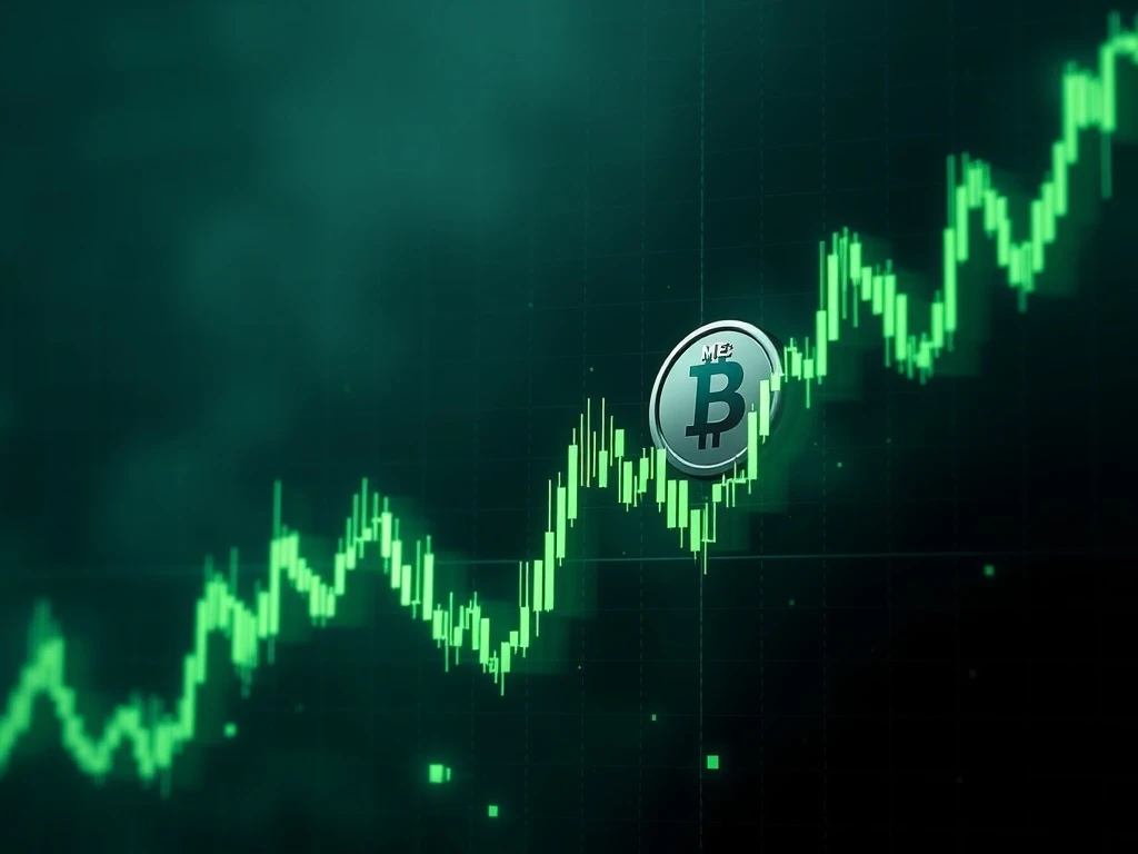 ME cryptocurrency surge price chart showing dramatic 182% rally with technical indicators