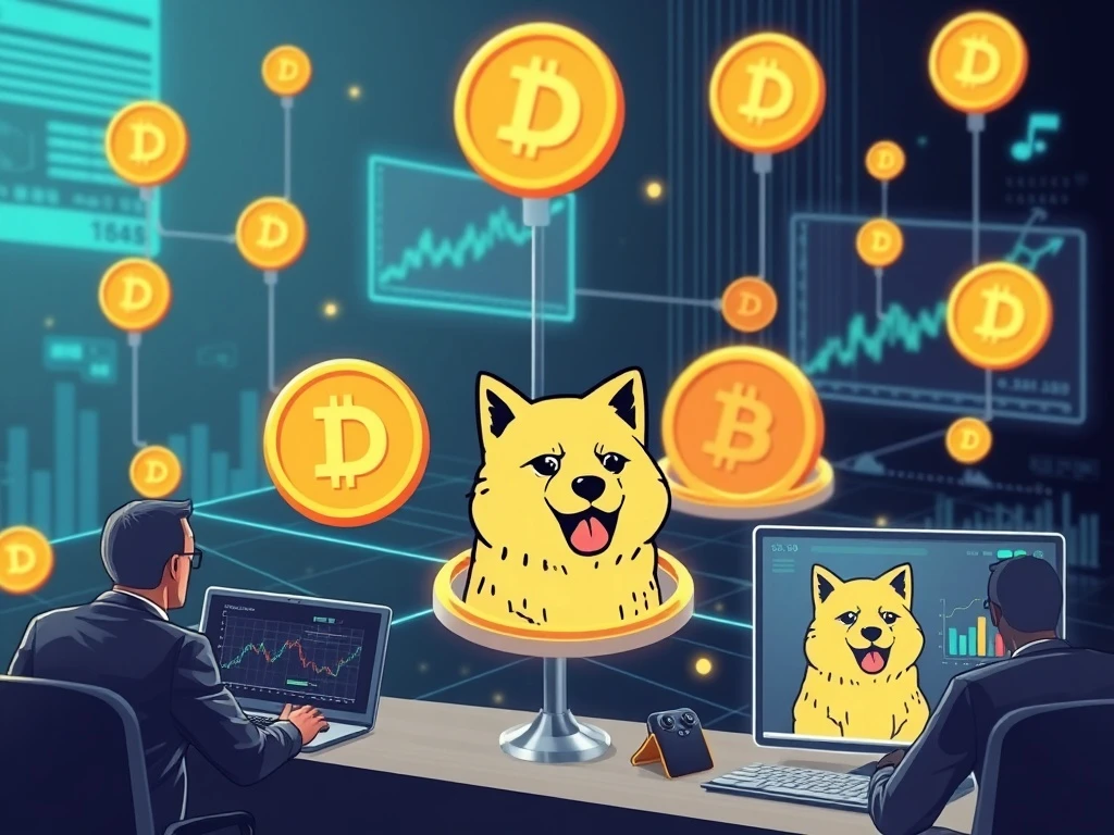 Meme coin infrastructure revolution showing blockchain technology and cryptocurrency investment growth