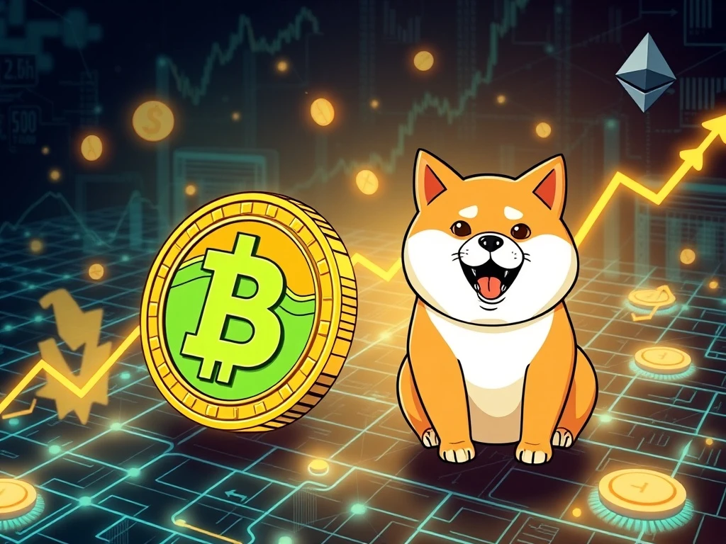 Meme coin revolution showing Layer Brett and LILPEPE outperforming traditional tokens with advanced blockchain infrastructure