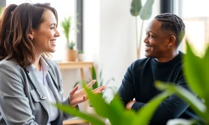 Compassionate mental health care professional providing supportive telehealth consultation