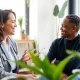 Compassionate mental health care professional providing supportive telehealth consultation